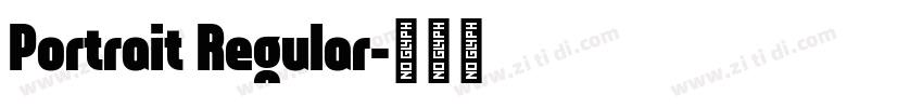 Portrait Regular字体转换